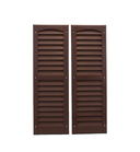 9" x 27" Louvered Brown Shutters