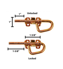 Loop Style Barrel Bolt ( Pair ) Dimensions