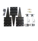 Hardware Kit #2 10" Standard Style T Hinge With Loop Style Barrel Bolts