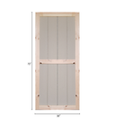 30" x 72" Wood Shed Door