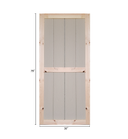 30" x 79" Wood Shed Door
