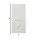 Playhouse Door Barn Style - Fiberglass/PVC Dimensions 24" x 60"