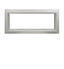 Transom Window White 30" x 10" Double Pane, G7, DP Rating 66 W1H1 Standard Glass Clear Back