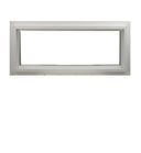 Transom Window White 24" x 10" Double Pane, G7, DP Rating 66 W3H1 Standard Glass Clear Back