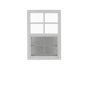 White Vertical Slider 16" x 24" Window with Tempered Glass Front