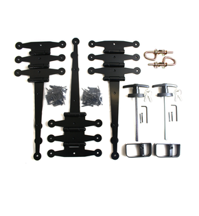 Hardware Kit #2 12" Gate Hinge With Loop Style Barrel Bolts