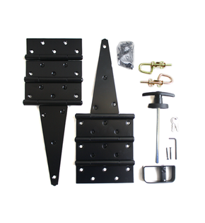 Hardware Kit #1 10" Standard Style T Hinge With Loop Style Barrel Bolts