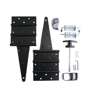 Hardware Kit #1 10" Standard Style T Hinge With Heavy Duty Style Barrel Bolts