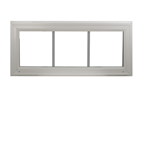 Transom Window White 36" x 10" Double Pane, G7, DP Rating 66 W3H1 Standard Glass Clear Front