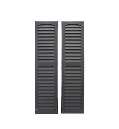 9" x 36" Louvered Black Shutter