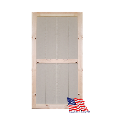 36" x 72" Wood Shed Door