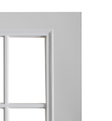36" X 79"Smooth Steel Door With 9-Lite Window Insert External Grids