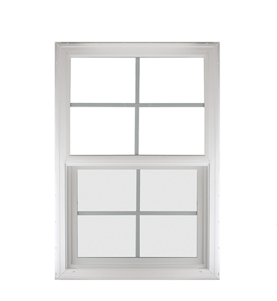 White Vertical Slider 24" x 36" Stander Double Pane Glass, DP Rating 66 with Argon Front