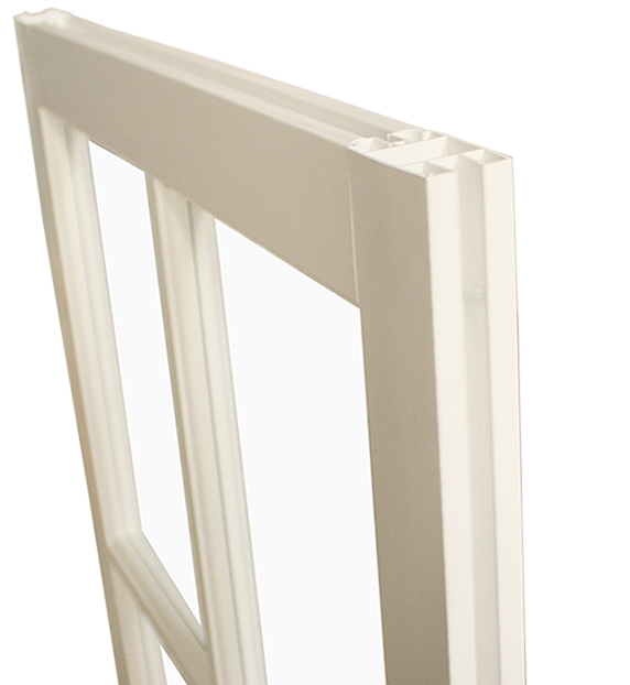 PVC 24" x 29" Barn Sash Window with Standard Glass Side