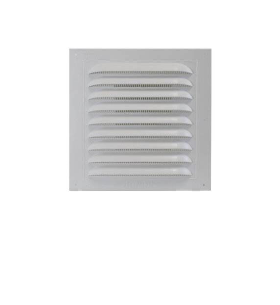 PVC Square Combined Gable Vent 8" x 8" Front