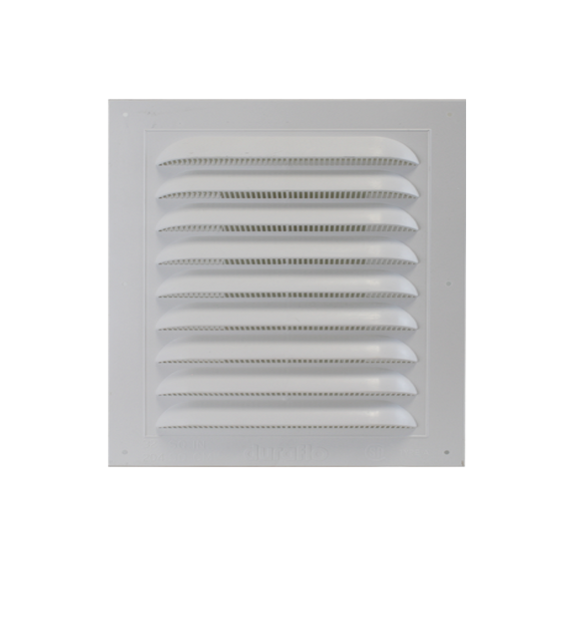 PVC Square Combined Gable Vent 12" x 12" Front