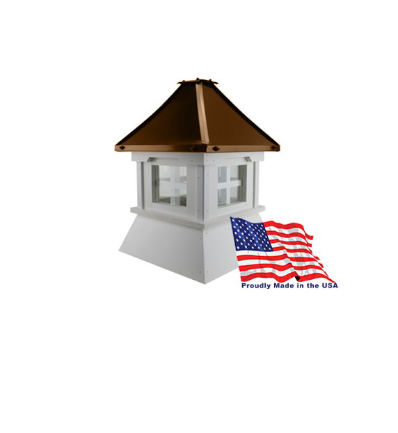 16" Vinyl Window Cupola with Pagoda Roof Copper