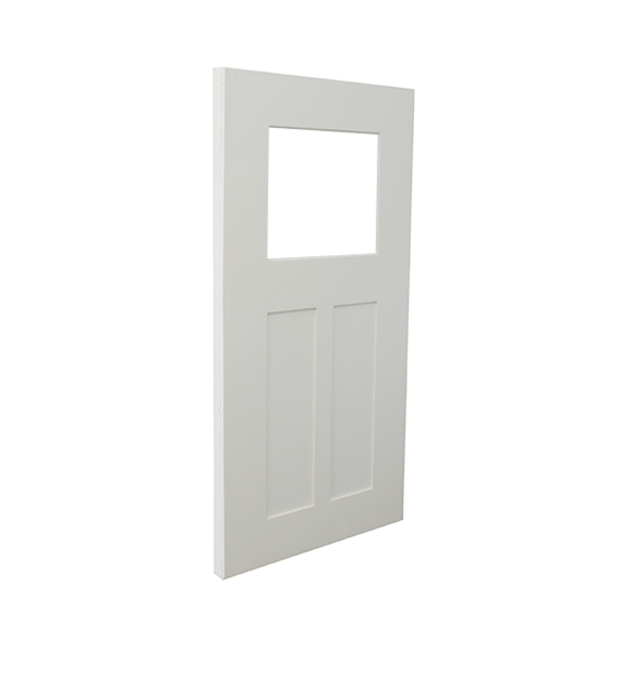 Playhouse Door Craftsman Style - Fiberglass/PVC With Window Side