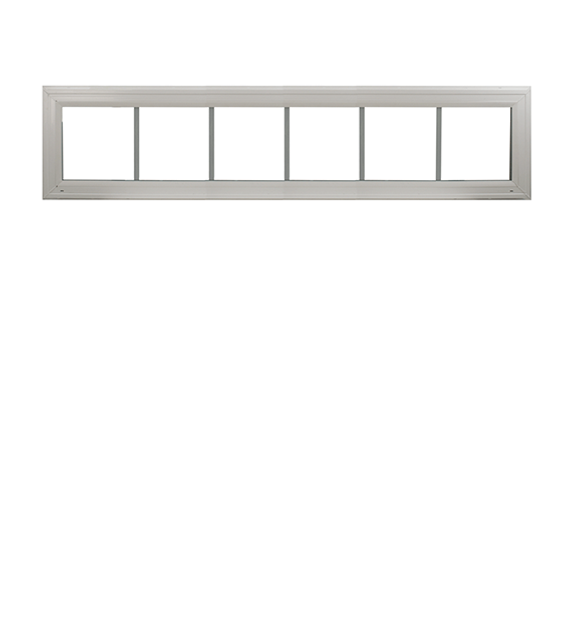 Transom Window White 72" x 10" Double Pane, G7, DP Rating 66 W6H1 Standard Glass Clear Back