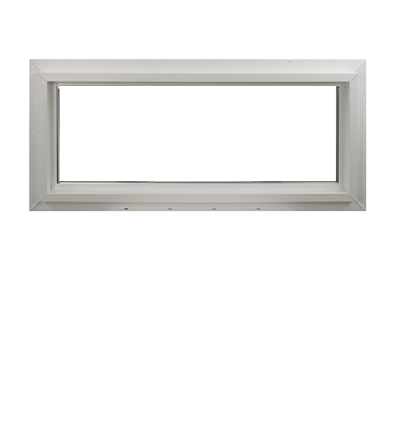 Transom Window White 36" x 10" Double Pane, G7, DP Rating 66 W3H1 Standard Glass Clear Back