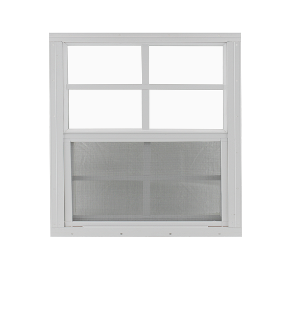 Vertical Slider 18" x 36" One Piece Arched Window with Temper Glass