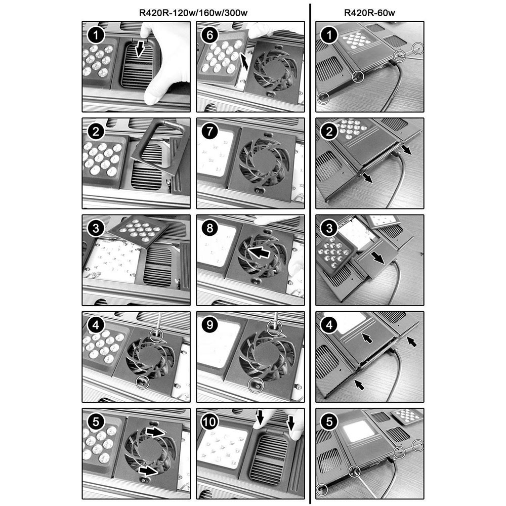 Maxspect R420R Razor LED 120° Reflector - Maxspect