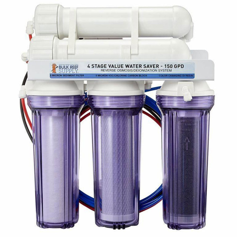4 Stage Value 150GPD Water Saver RO/DI System - Bulk Reef Supply image