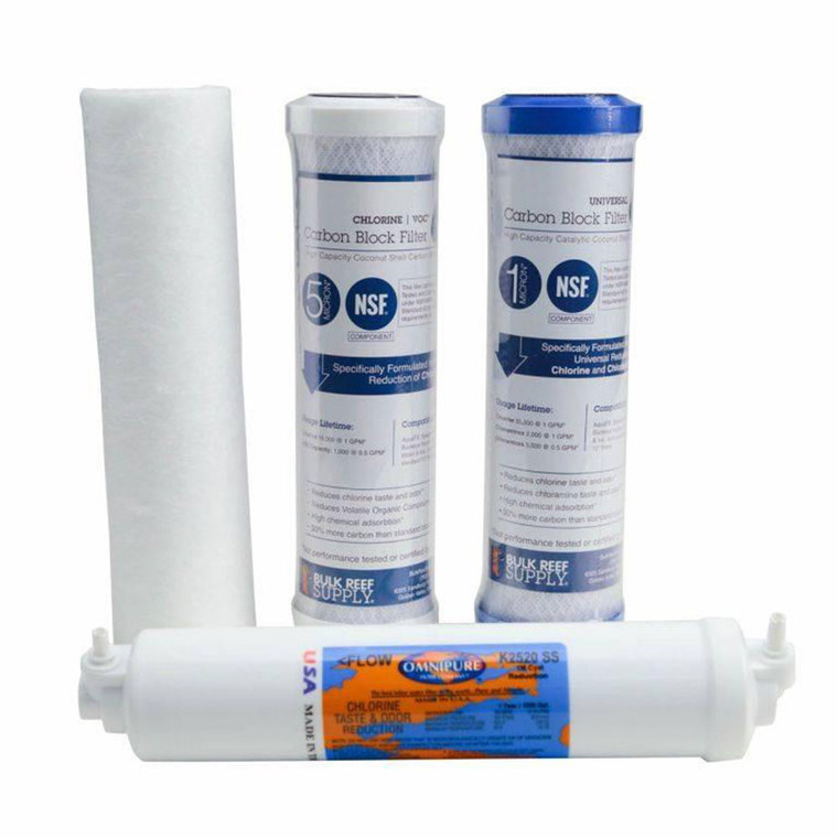 BRS 5 Stage RO Drinking Replacement Filter Kit - Bulk Reef Supply image