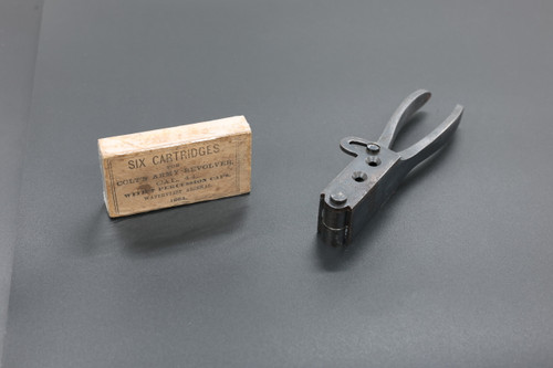 Military Bullet Mold and Scarce Cartridge Pack for the Colt 1860 Army Percussion Revolver