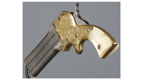 Factory Engraved Marston Three-Barrel Superposed Derringer