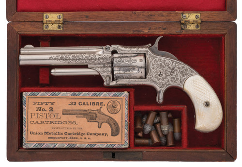 Factory Engraved Smith & Wesson Number 1 1/2 2nd Issue Revolver