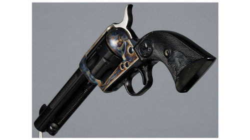 Colt Etched Panel Black Powder Frame Style Frontier Six Shooter Third Generation SAA - 39