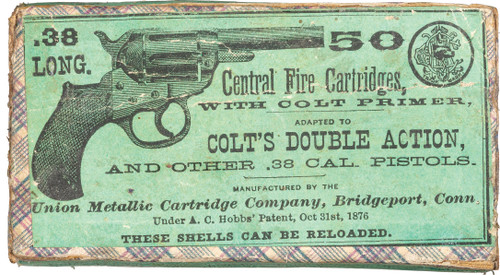 Antique .38 Long Colt Cartridges, by U.M.C. - 325