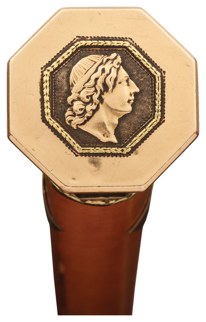 Gold Greco-Roman Themed Cane
