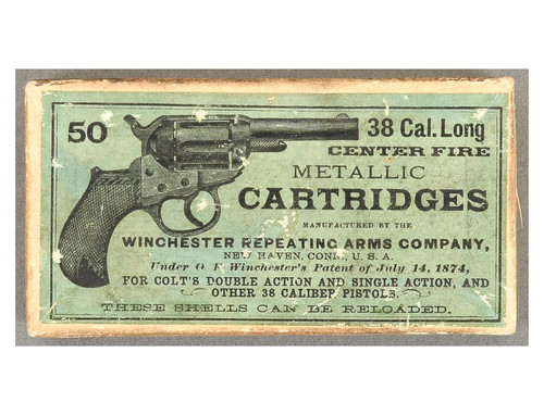Antique Box of .38 Long Colt Ammunition