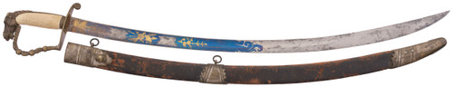 Horse Head Pommel Saber with Scabbard
