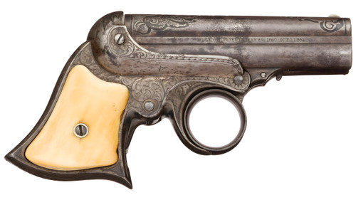 Pair of Acid Etched and Engraved Remington Elliot No. 2 Pepperbox Pistols  - 253B