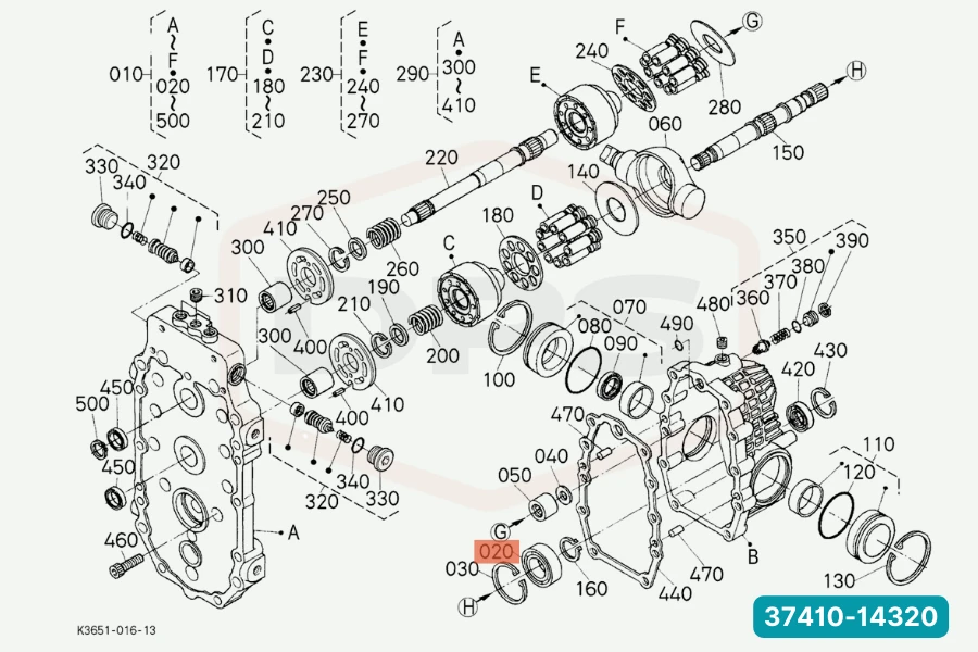 Original Kubota 3741038640