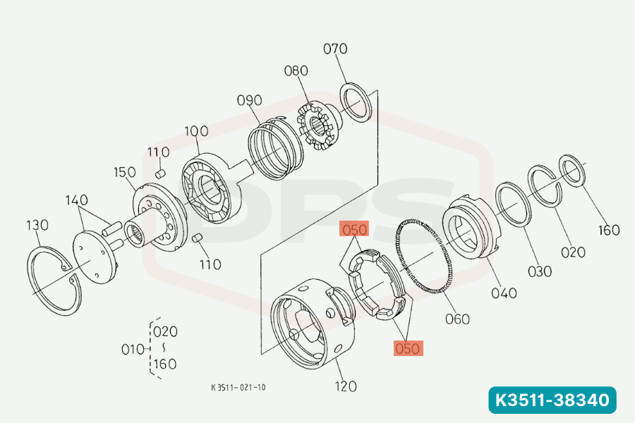 Original Kubota 3511034340 main image 0