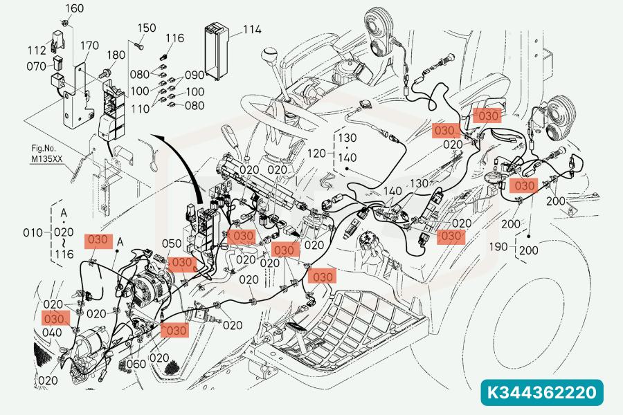 Original Kubota 3243427712 main image 0