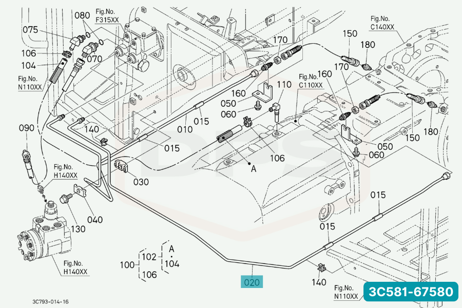 Original Kubota 3c58182980 main image 1