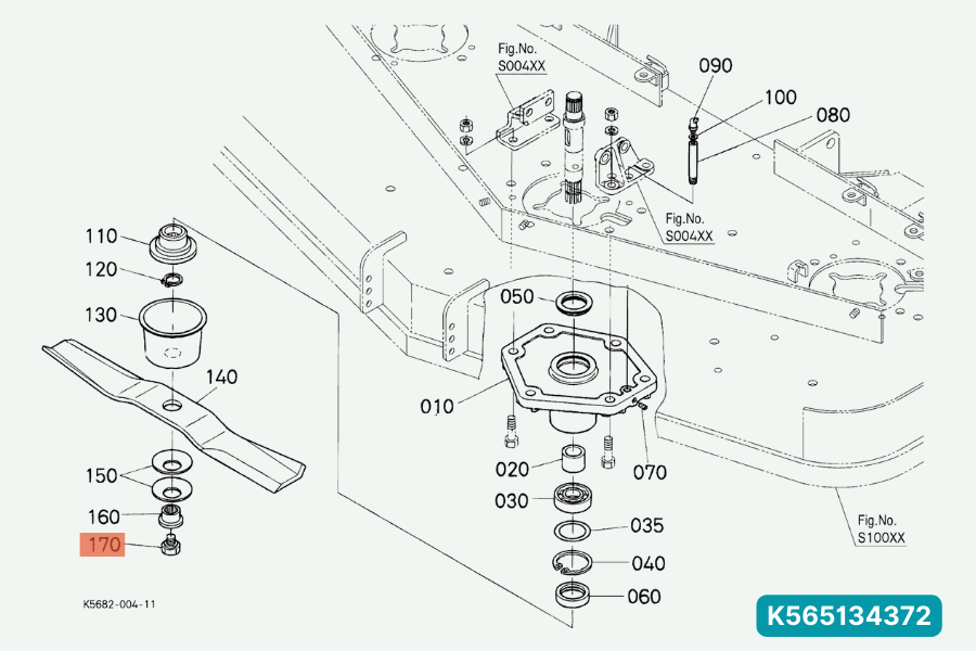 Original Kubota 6715643382