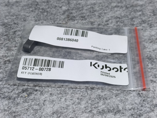 KUBOTA 05712-00728 KEY