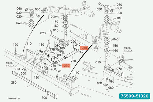KUBOTA 75599-51320 PIN