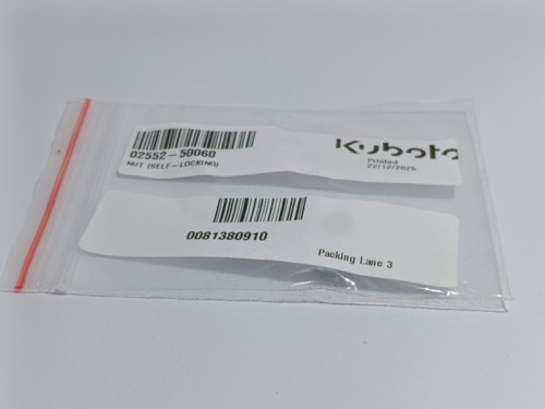 KUBOTA 02552-50060 NUT