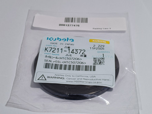 KUBOTA K7211-14372 SEAL