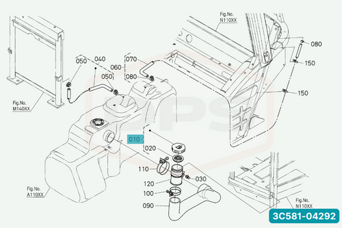 KUBOTA 3C581-04292 CAP