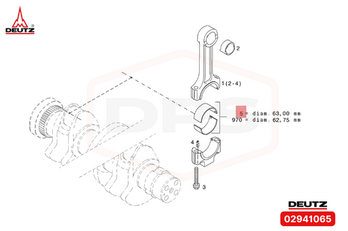 02941065 BIG END BEARING