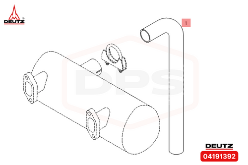 04191392 EXHAUST PIPE