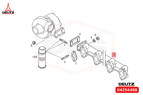 04254488 EXHAUST PIPE